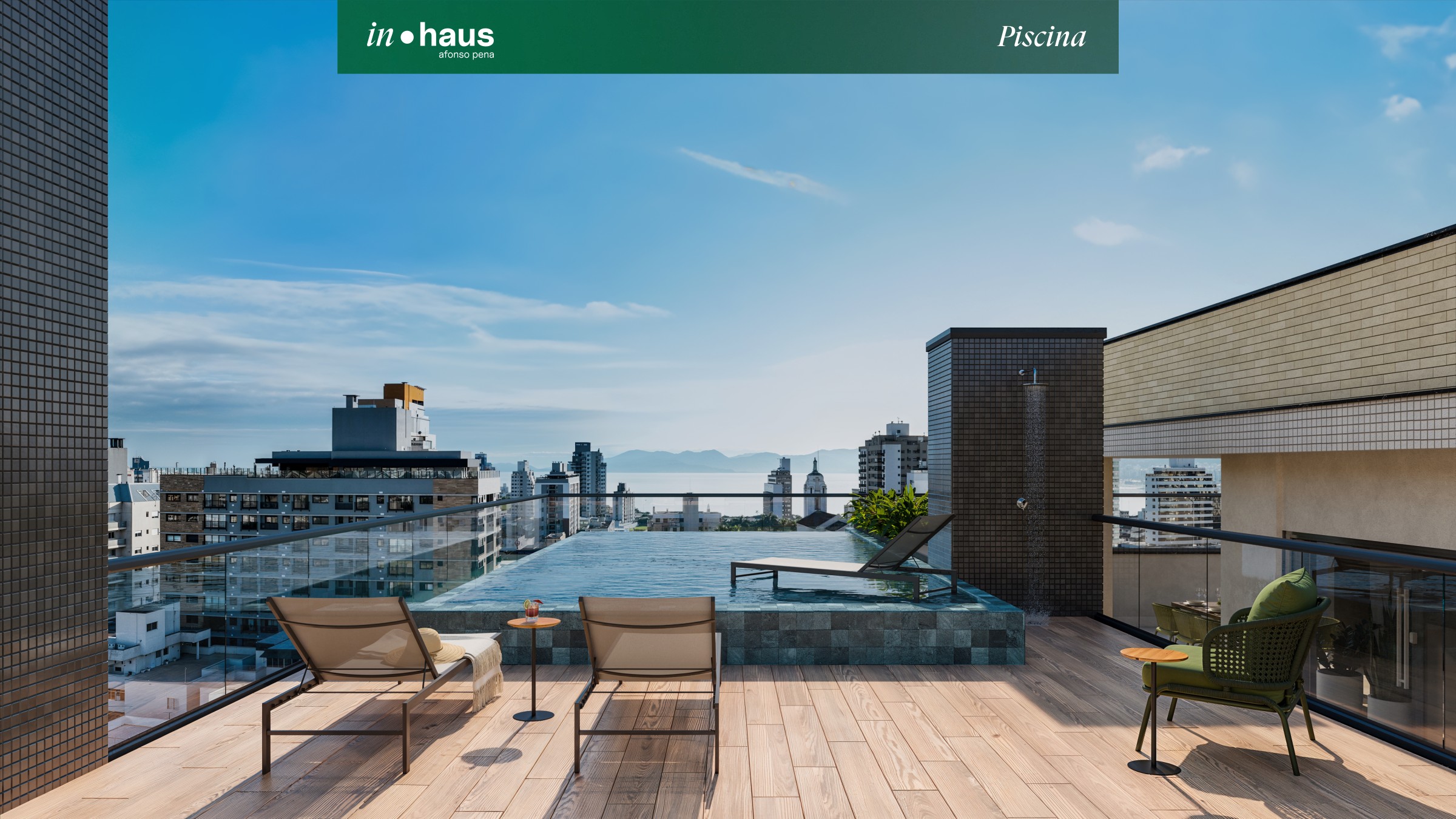 Piscina com Borda Infinita - Rooftop In Haus